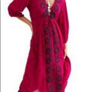 Elegant Pink Floral Dress